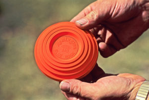 Clay target for shotgun shooting practice