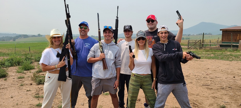 Family pistol rifle shooting experience at private Carbondale ranch